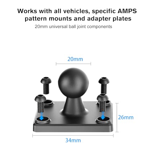 Pldhpro JP01-P1 Tablet Holder For Truck, Adjustable Tablet Mount Heavy Duty Drill Base Stand Compatible thumb #3