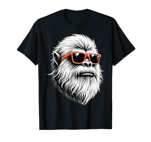 Cool Yeti portant des lunettes de soleil Art graphique T-Shirt