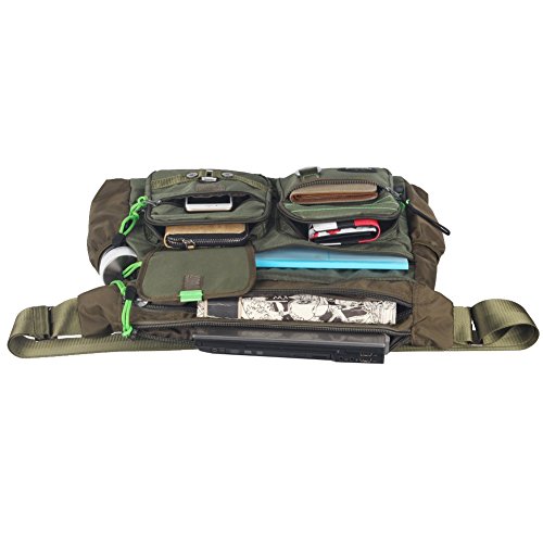 Innturt Large Messenger Bag Shoulder Bag Pack Tote Travel Daypack Green 15" #TOP3