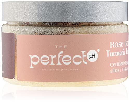 Tori Prince Beauty Rose Gold Turmeric Polish, Vegan All-Natural Sea Salt Scrub & Face Exfoliator, Hydrates And Soothes Dry Or Irritated Skin, Reduces Dark Spots & Blemishes, Ideal For Yoni Exfoliation #TOP14
