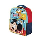 ARDITEX - Mochila infantil de Mickey de Disney - 30x24.5x11cm - Color Azul y Rojo - Perfecto para niños - Ideal para la guardería, el colegio y la escuela