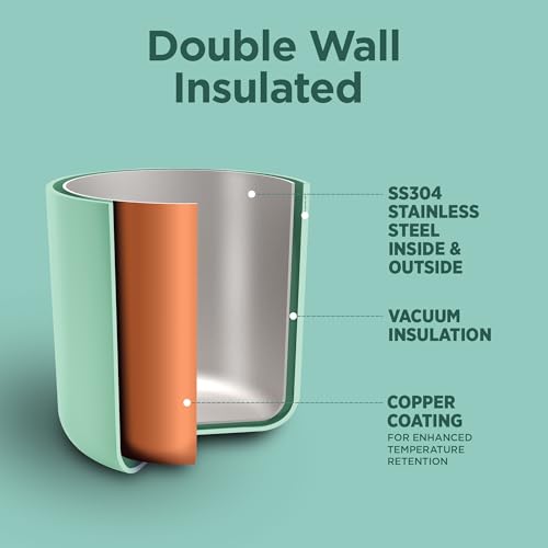 Image of Milton Felice 900 Thermosteel Water Bottle 715 ml, 24 Hr Hot and Cold I Leak Proof Lid, ISI Certified I Vacuum Insulated I for Office, Gym, School I Light Green