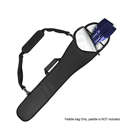 Tomshin Saco de remo de caiaque comprido para barco de caiaque para canoagem e capa de bolsa com sup