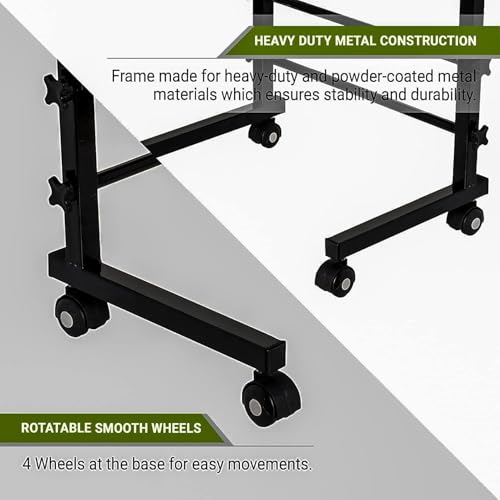 Image of Ardith Multi-Purpose Laptop Desk for Study and Reading with Foldable Non-Slip Legs Reading Table Tray /Laptop Table, Laptop Stands, Laptop Desk,Foldable Study Laptop Table (Height 02)