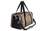 HUNTER SYDNEY Tragetasche für Hunde und Katzen, 45 x 28 x 28 cm, beige/rot