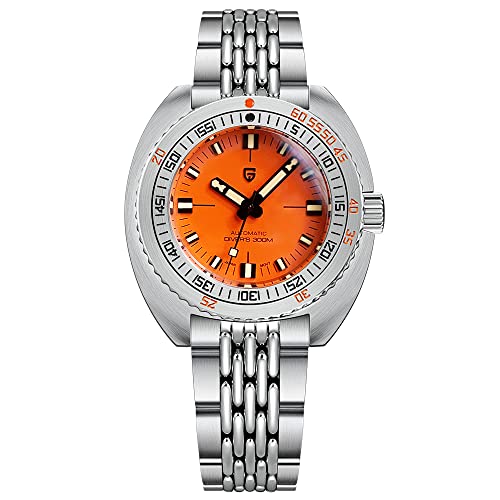 Pagani Design Herrenuhr Automatik Mechanisch Elegant Business Herren-Armbanduhr Japanisches Uhrwerk NH38 42.7mm Edelstahl Saphirspiegel 300M Wasserdicht 1719 Cover