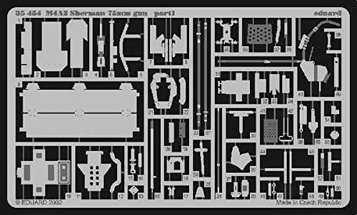 Eduard Accessories 35454 30502000 US m4 a3 Sherman Gun fotográfico ätz Juego, 75 mm , color/modelo surtido Cover
