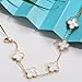 Imagen de FANAOREN Regalos Originales para Mujer Pulsera Trébol 4 Hojas Acero Inoxidable Regalos Mujer Cumpleaños Dia de la Madre San Valentin Navidad regalo Amiga Madre Hermanas Novia
