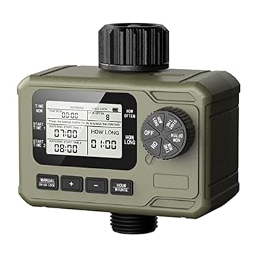 AMAZON - Sprinkler Timer, Programmable Water Timer for Garden Hose, Automatic/Manual Watering, IP65 Waterproof, Ideal for Outdoor Garden Faucet, Drip Irrigation System & Lawn/Yard Watering