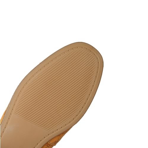 TinaCus Handmade Women's Genuine Leather Round Toe Slip On Flats with Bowtie4