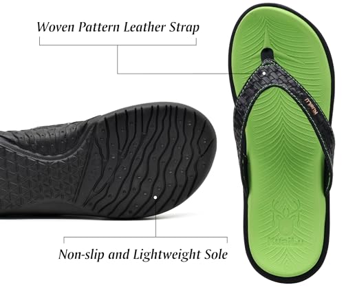 Image of KuaiLu Womens Flip Flops Arch Support Yoga Mat Cushioned Thong Sandals | Ladies Comfortable Walking Slides For Plantar Fasciitis Slip On Indoor Outdoor For Summer