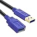 USB 3.0 Extension Cable 20Ft, TanGuYu USB 3.0 Extender Cord Type A Male to A Female for Oculus VR, Playstation, Xbox, USB Flash Drive, Card Reader, Hard Drive,Keyboard, Printer, Scanner, Camera