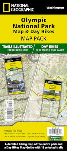 Olympic Day Hikes & National Park [Map Pack Bundle] (National Geographic Trails Illustrated Map)