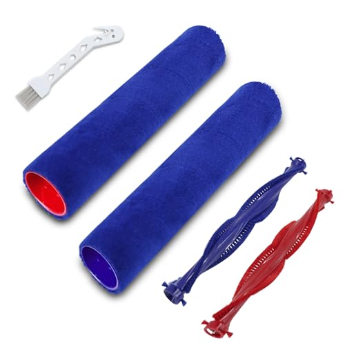 Image of Wash G1 Roller Brushes Replacement Compatible with Dyson Vacuum Cleaner | Vacuum Attachment Roller Brush Replacement Kit for Dyson Wash G1 with 2 Drum Roller Brushes, 2 Plush Bristle & Cleaning Brush