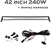 Produktbild HYLH LED-Stangenlicht 42 Zoll mit Kombistrahl Superhelles 240-W-Arbeitslicht, Geländestangenlicht für LKW, ATV, Boot, SUV, UTV, Traktor, schwere Ausrüstungen, Kit mit Kabelbaum, 2 Jahre Garantie