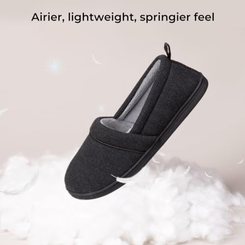 Image of HomeTop Women's Comfy Loafer Slippers Memory Foam Non-slip House Shoes