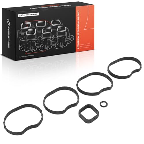 A-Premium Lower Engine Intake Manifold Gasket Set Compatible with Buick, Chevrolet, GMC - 2010-2017 - LaCrosse, Allure, Regal, Verano, Captiva Sport, Equinox, Impala, Malibu, Orlando, Only fit L4 2.4L