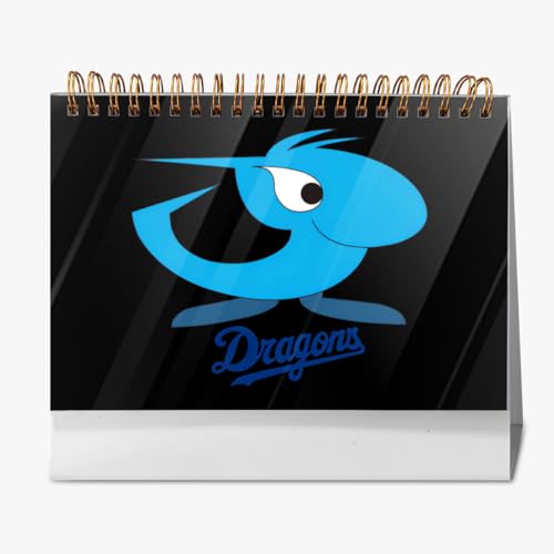 2026年 卓上カレンダー 中日ドラゴンズ 野球応援 デスクトップ カレンダー 小型 月間 書き込み 計画整理用 おしゃれ 記念品 プレゼント 2025年9月?2026年12月