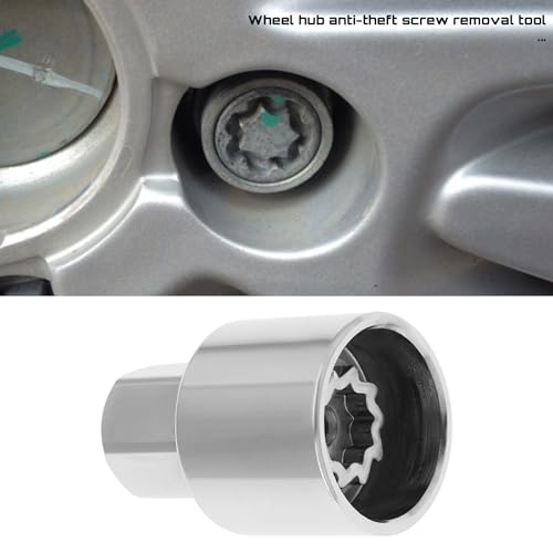 Image of OTOTEC Car Tire Anti Theft Screw Bolt 525 Car Wheel Lock Lug Nut Car Wheel Hub Anti Theft Screw Removal Tool Compatible with VW Compatible with Touareg