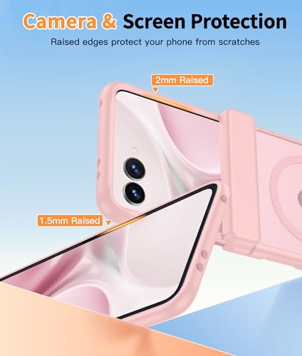 Image of FNTCASE for Motorola Razr 2026 Case: Moto Razr 2025 Case [Hinge Protection] Translucent Matte Cases [Compatible with Magsafe] [Screen Protector] Military Grade Shockproof Protective Phone Cover