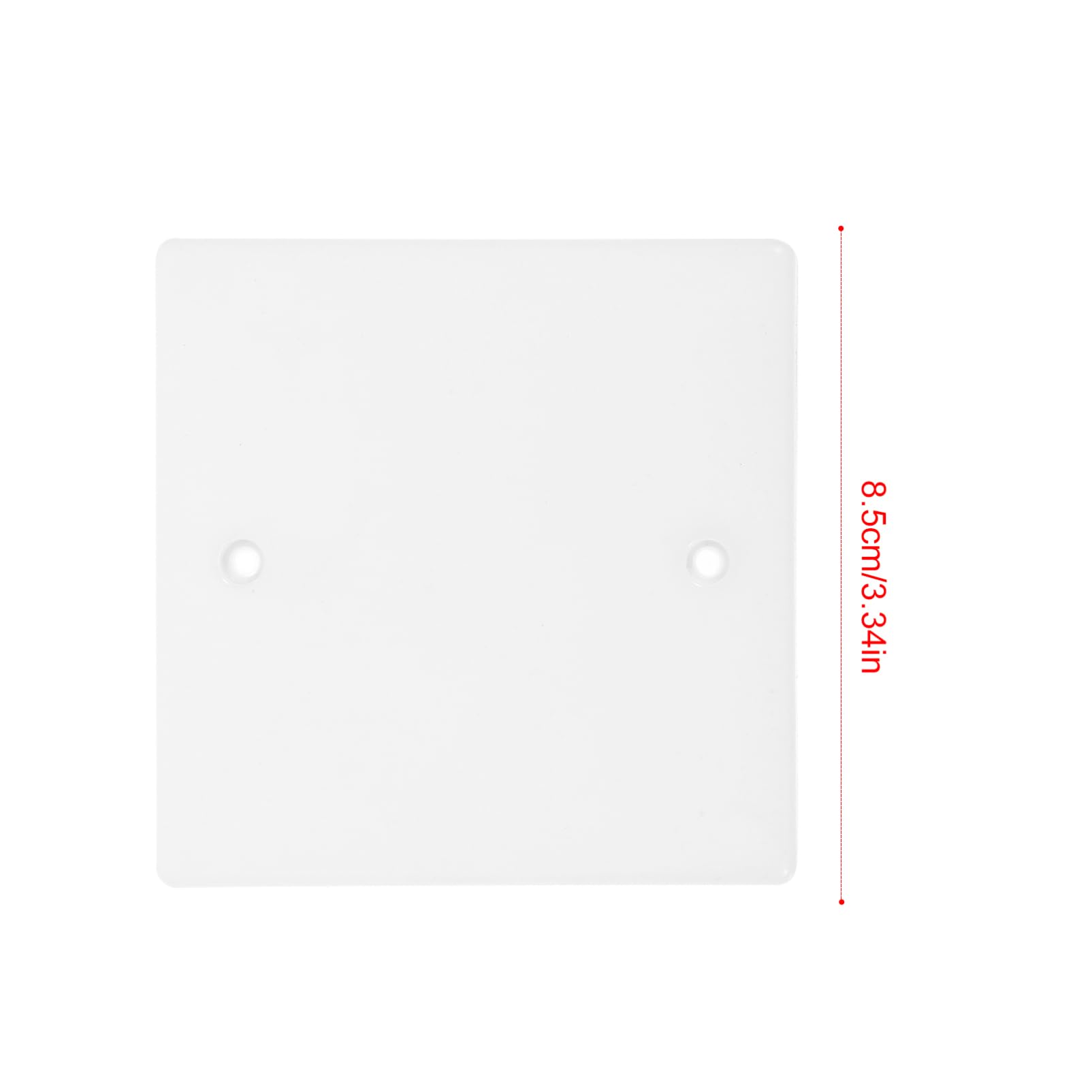 Cabilock 50pcs Ceiling Blank Cover White Outlet Covers Light Fixture Ceiling Socket Ceiling Fan Blank Circle Wall Plate Square Ceiling Cover Plate Waterproof Plug Cover Electrical Outlet Pp