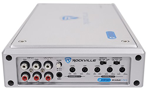 Rockville RXM-S30 2400W Max 4x150W RMS 4-Channel Marine/ATV Amplifier, Waterproof, Compact, High-Speed MOSFET, Perfect for Boats and Off-Road Audio by Rockville - Image 3