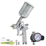 Mini Touch-Up HVLP Spray Gun with 1.2mm Fluid Tip and Regulator