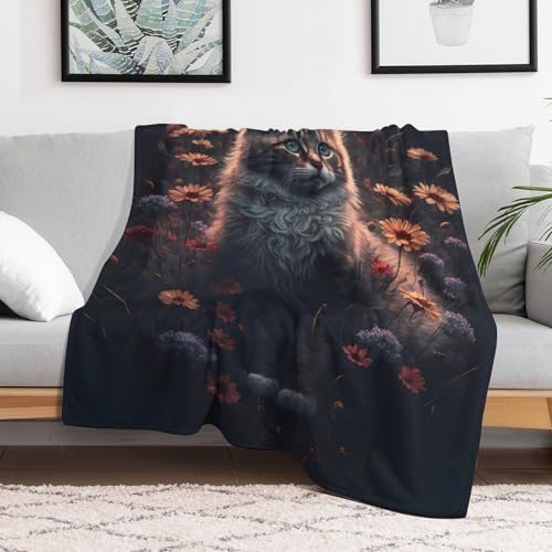 Couverture en flannel pour chat 140x180cm chaude lavable - 3