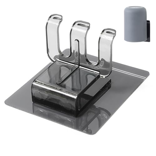 壁掛け歯ブラシホルダー ? 7x6x3cm 粘着ブラシオーガナイザー、バスルーム歯ブラシスタンド、簡単に貼り付けられる壁掛け歯磨き粉ラック |バスルーム、洗面所、家族用の省スペース歯ブラシ収納ホルダー