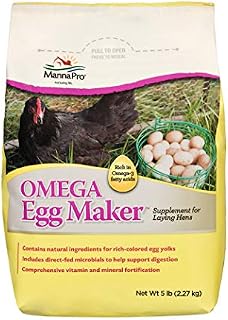 Manna Pro Omega Egg Maker | Formulated with Vitamins & Minerals | 5