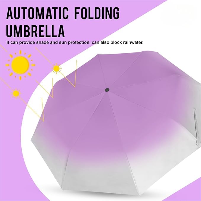 Image of TEKCOOL Umbrella, UV Big Size Umbrella for Sun Protection Rain Windproof Strong large 3 fold for men women kids boys girls Perfect small & stylish Windproof & Compact(Green)