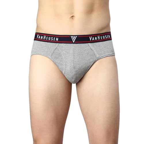Image of Van Heusen Cotton Men Colour Fresh Briefs - Pack of 1 - Durable Elasticized Waistband, Ultra Soft