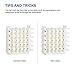 Cable Comb Tool 25-Hole Cable Dresser, Bundler and Organizing Tool for Data Center, Server Rooms and Machine Room Wire Management and Organizer (5 holes x 5 rows, White)