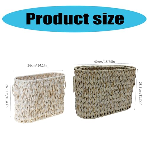 Cesta de mimbre multiusos para acabar con el desorden en baldas y armarios 7