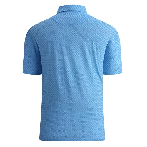 Image of Damipow Premium Golf Shirts for Men Dry Fit Performance Polo Short Sleeve Collared Shirt