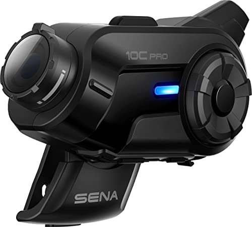 Sena 10C Pro Motorcycle Bluetooth Headset Camera And Communication System, Black (10C-Pro-01) #TOP4