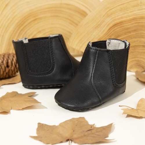 Image of Meckior Baby Girls Cowboy Tassel Boots Side Zipper Moccasins Soft Bottom Non-Slip Toddler Shoe