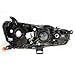 PIAOYUE- For 2008-2017 Mitsubishi Lancer EVO Halogen Headlight Headlamp Black Housing Clear Lens (Left)