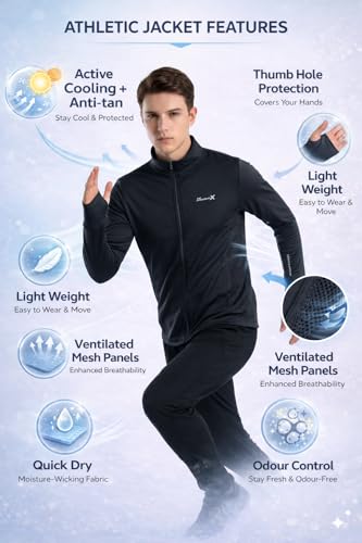 Image of FUNKY MONKEY UV ArmourX UV Protection Sunscreen with Mesh Ventilation Jacket | Anti-Tan Cooling Jacket | Lightweight Quick Dry Summer