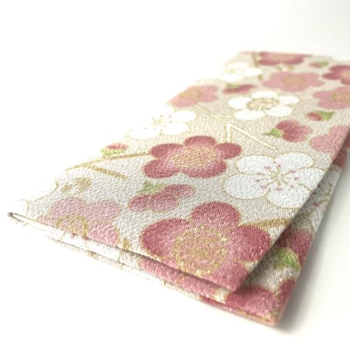 Cute Women's Cash Wallet [ Made in Japan ] Traditional Edo Komon Design (Cash Envelop Wallet) (Modern plum blossom (pink))3