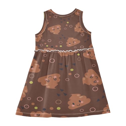 Girls Summer Dress Toddler Girls Sleeveless Dress Cotton Kids Casual Sundress Teens Party Dresses 2-8 Years2