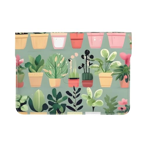 Funda protectora de portátil 13 pulgadas antiarñazos de piel sintética con diseño bonsái