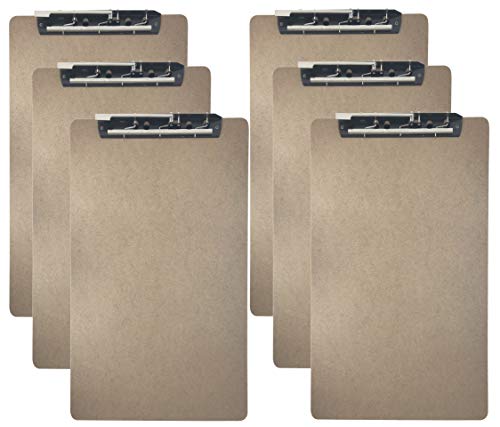 Trade Quest Ledger Size Clipboard Lever Hinge Clip 19.5'' x 11.6'' (Pack of 6)