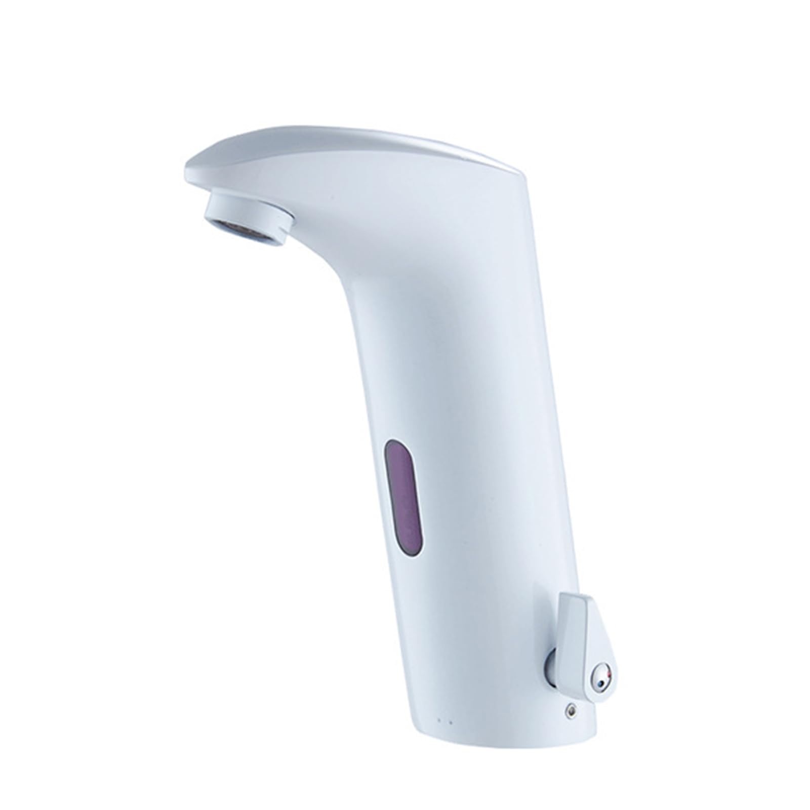 ZYCHSJXA Touchless Basin Tap Sensor Faucet Battery Taps Mixers with Cold and Hot Water Temperature Control Valve,White