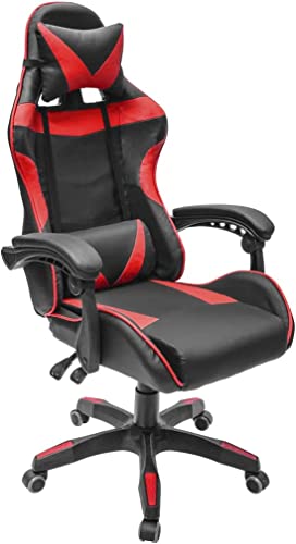 Lumax Silla Gamer Ergonómica Giratoria con Ángulo de...