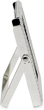 Laura Ashley 2x3 Silver Rope Metal Picture Frame (Vertical) Pull-Out Easel