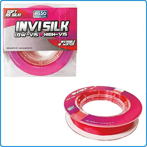 Hilo Asso Invisilk Pink 600 m 0,35 mm 13,9 kg de volantín surfcasting carpfishing