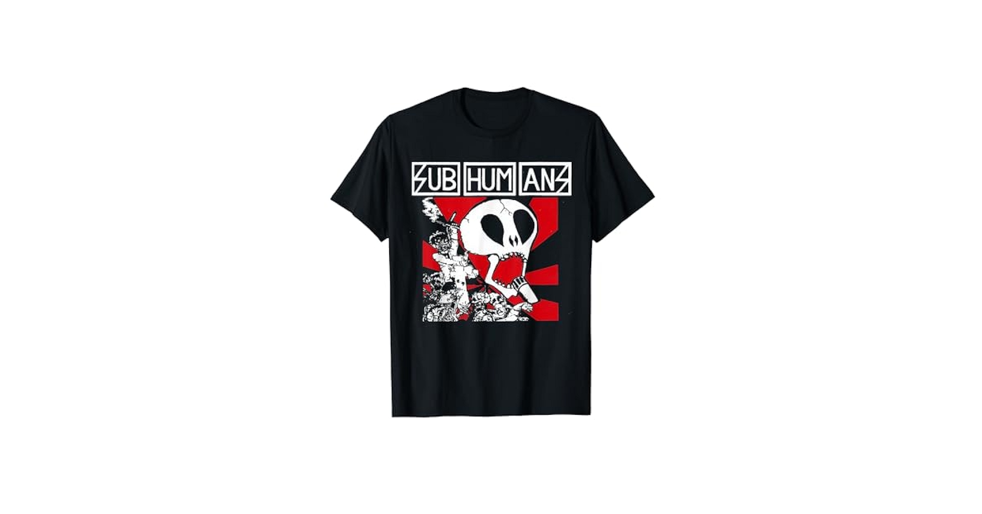Amazon | Subhumansのロゴ。 Tシャツ | Tシャツ・カットソー 通販
