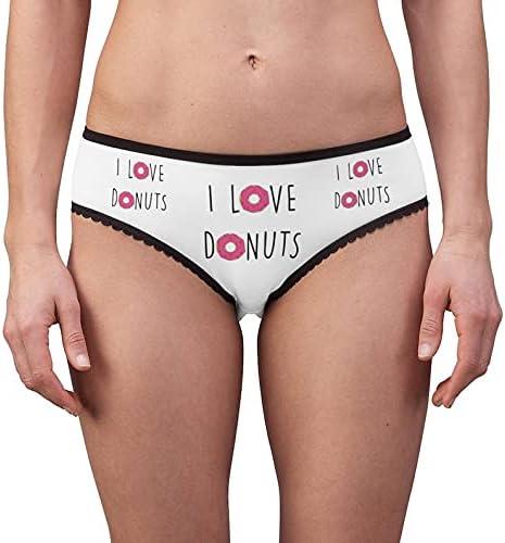 I Love Donuts Panties, I Love Donuts Underwear, Briefs, Cotton Briefs, Funny Underwear, Panties For Women