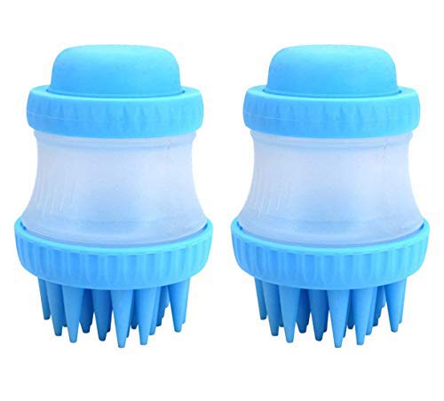 Store2508 Portable Pet Dog Cat Washer Bather Cleaner with Shampoo Dispenser and Silicone Bristles, Pack of 2. (B07T895V5Q) Amazon Price History, Amazon Price Tracker